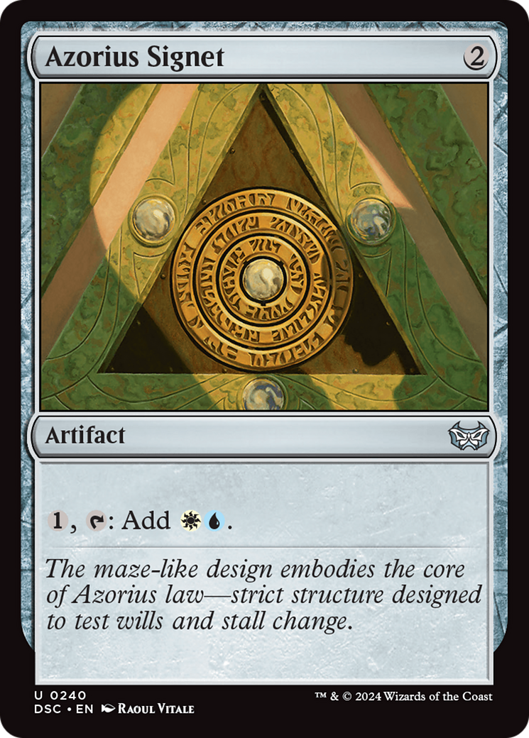Azorius Signet (DSC-240)  - Duskmourn: House of Horror Commander