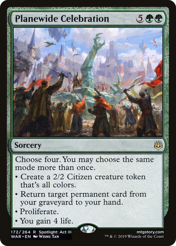 Planewide Celebration (WAR-172)  Foil - War of the Spark