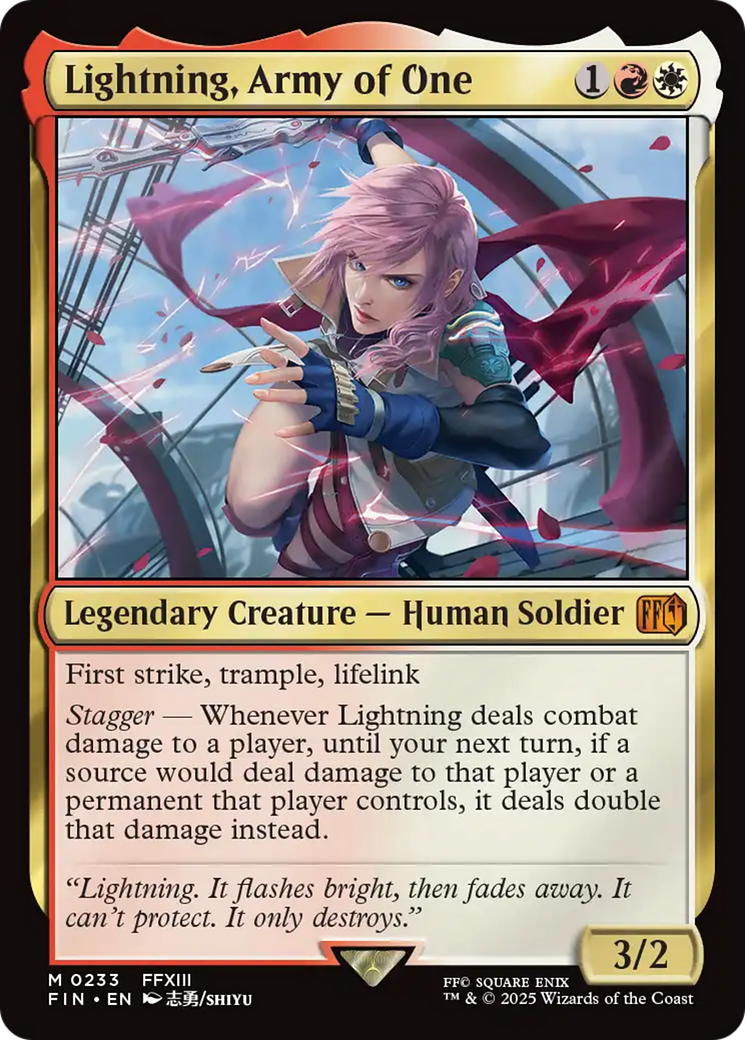 Lightning, Army of One (FIN-233)  - FINAL FANTASY