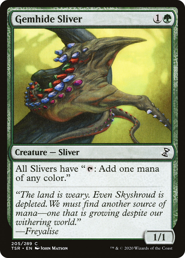 Gemhide Sliver (TSR-205)  Foil - Time Spiral Remastered
