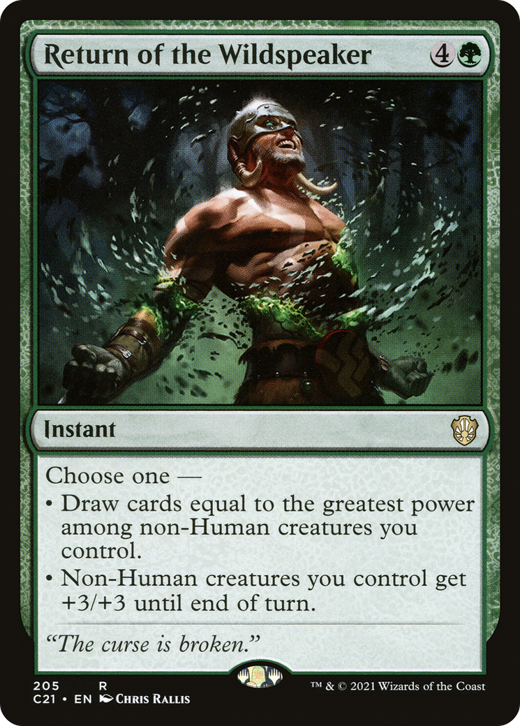 Return of the Wildspeaker (C21-205)  - Commander 2021