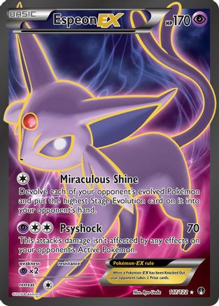 Espeon EX (Full Art) 117/122  - Holofoil XY  BREAKpoint - Ultra Rare