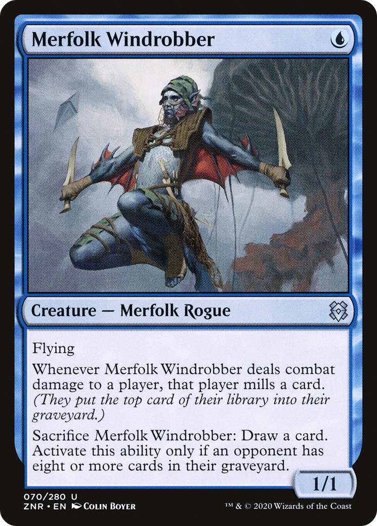 Merfolk Windrobber (ZNR-070)  Foil - Zendikar Rising