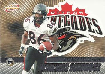 2003 Atomic CFL Ottawa Renegades Team Set of 10 Cards with Kerry Joseph Rookie Card