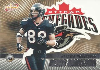 2003 Atomic CFL Ottawa Renegades Team Set of 10 Cards with Kerry Joseph Rookie Card