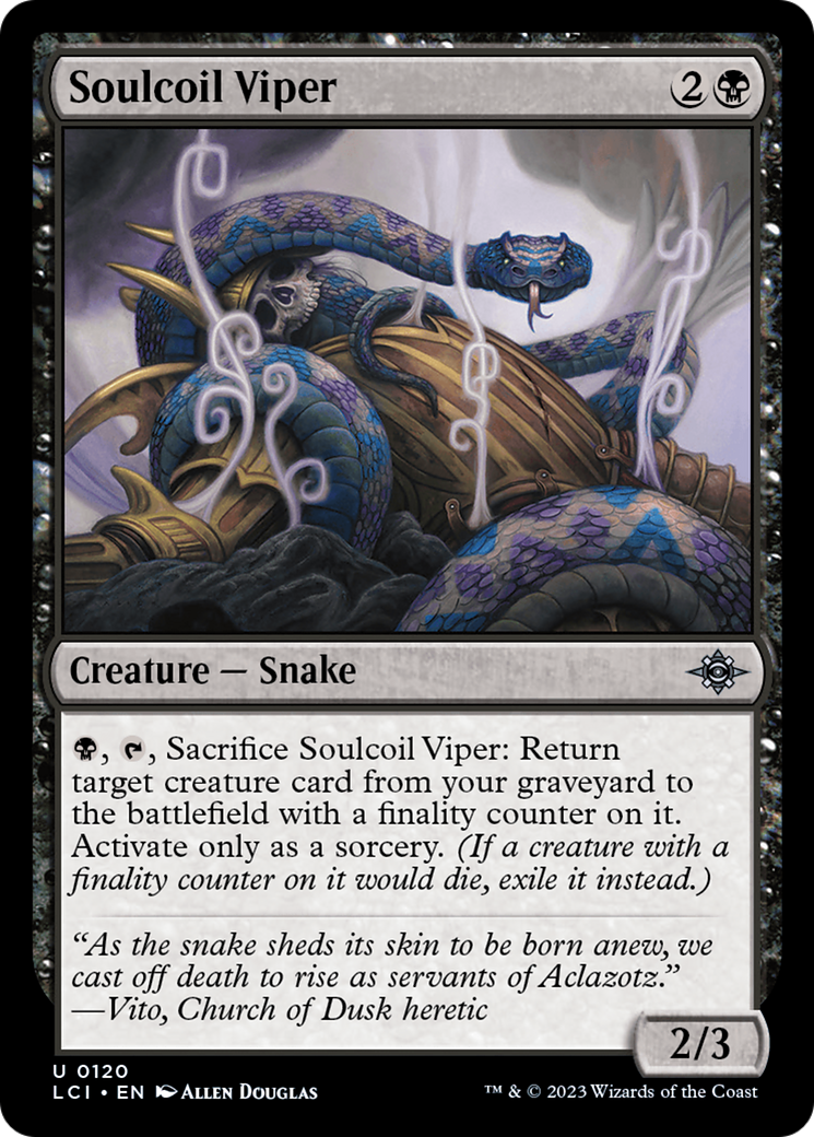 Soulcoil Viper (LCI-120)  Foil - The Lost Caverns of Ixalan