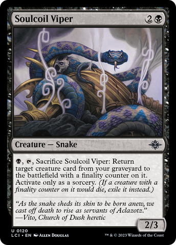 Soulcoil Viper (LCI-120)  Foil - The Lost Caverns of Ixalan