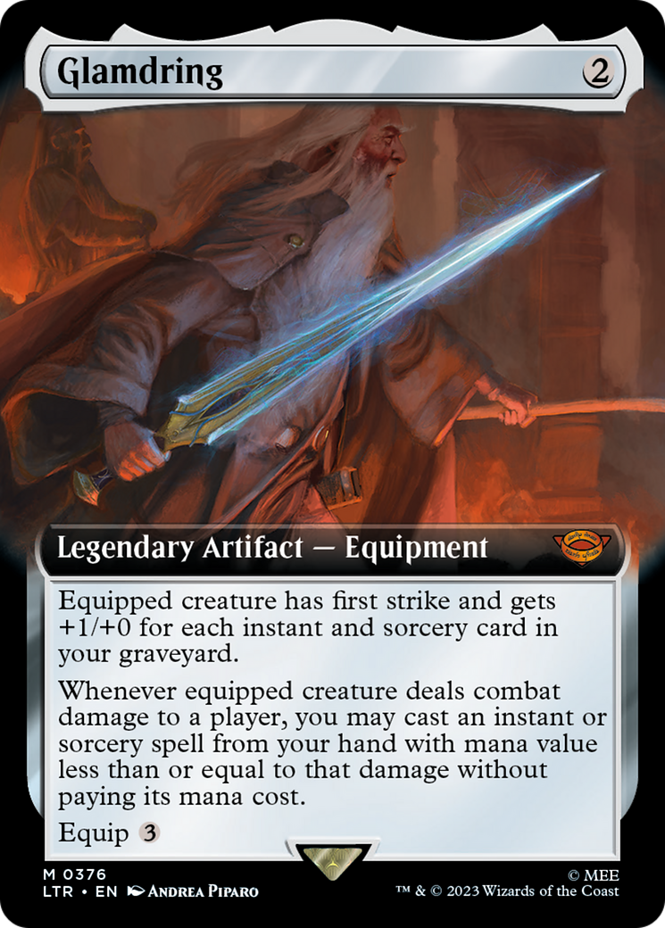 Glamdring (Extended Art) (LTR-376)  Foil - The Lord of the Rings: Tales of Middle-earth: (Extended Art)
