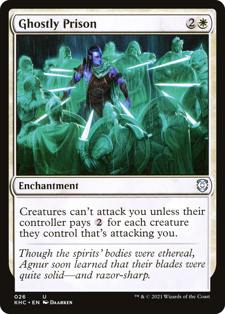 Ghostly Prison (KHC-026)  - Kaldheim Commander