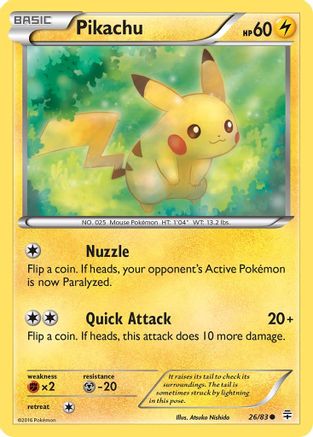 Pikachu 026/83  Generations - Common