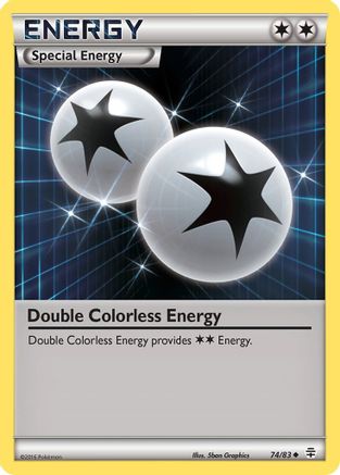 Double Colorless Energy 074/83  - Reverse Holofoil Generations - Uncommon