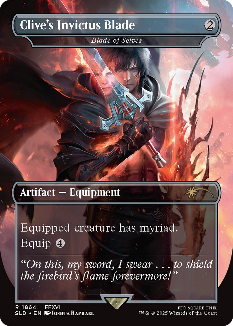 Clive's Invictus Blade - Blade of Selves (SLD-1864)  - Secret Lair Drop / Clive's Invictus Blade (Borderless)
