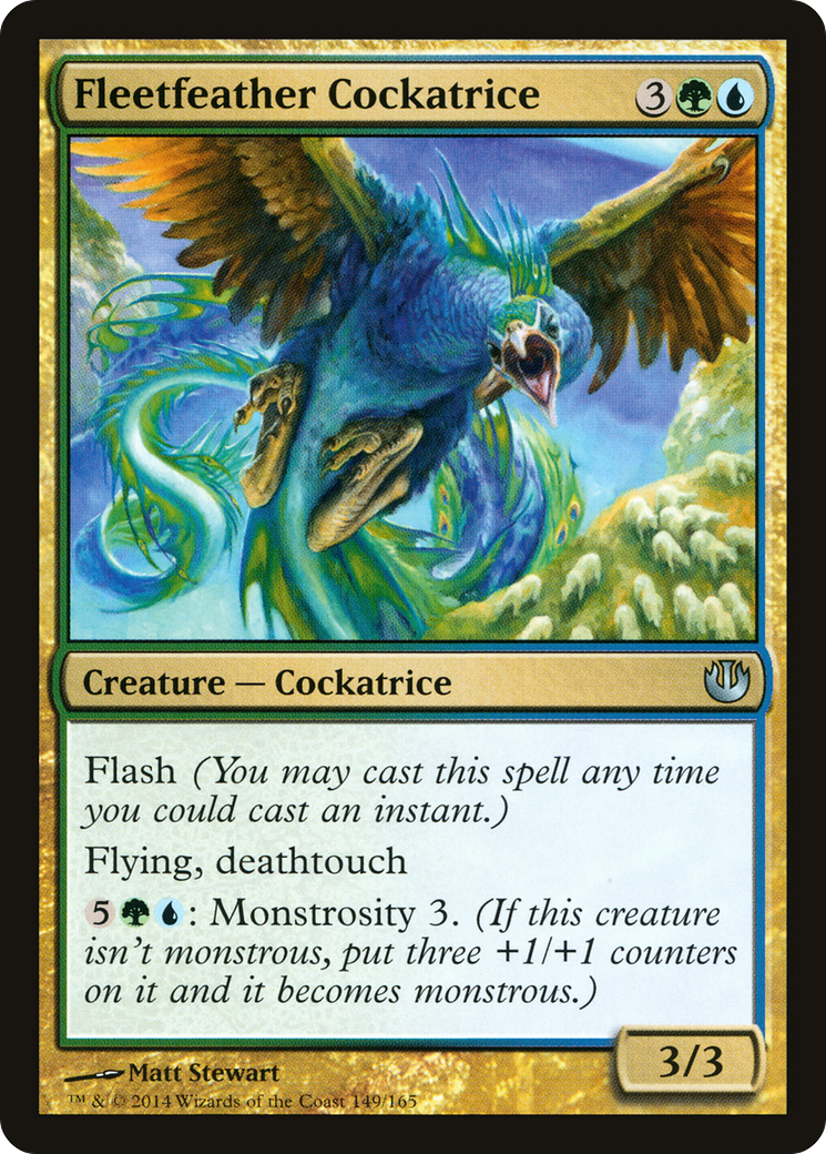 Fleetfeather Cockatrice (JOU-149)  Foil - Journey into Nyx