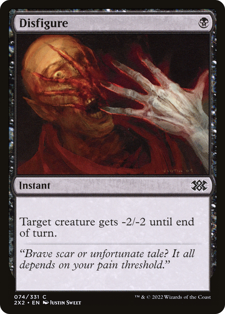Disfigure (2X2-074)  Foil - Double Masters 2022