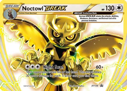 Noctowl BREAK XY136  - Holofoil XY Promos - Promo