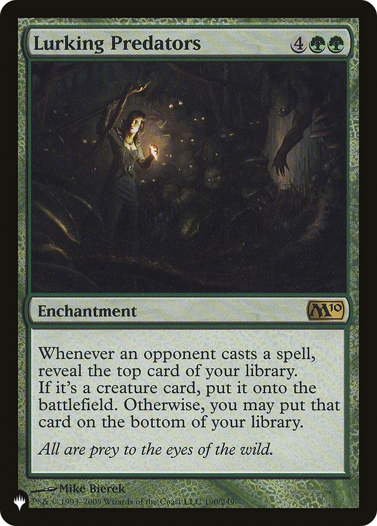 Lurking Predators (LIST-190/249)  - The List