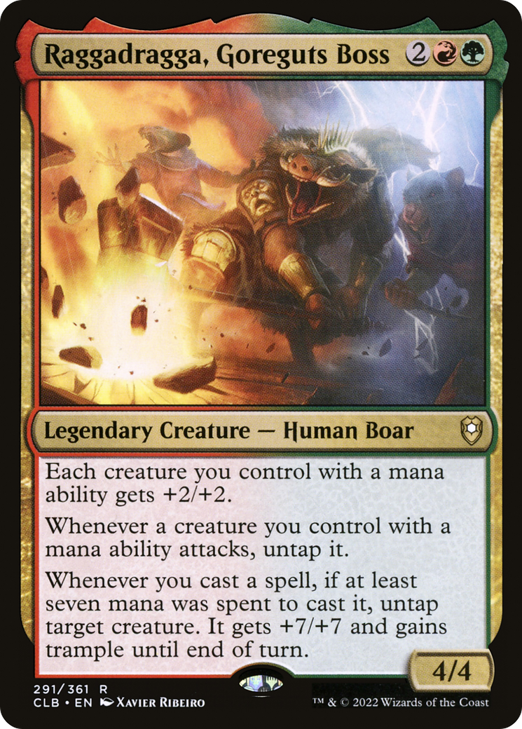 Raggadragga, Goreguts Boss (CLB-291)  - Commander Legends: Battle for Baldur's Gate