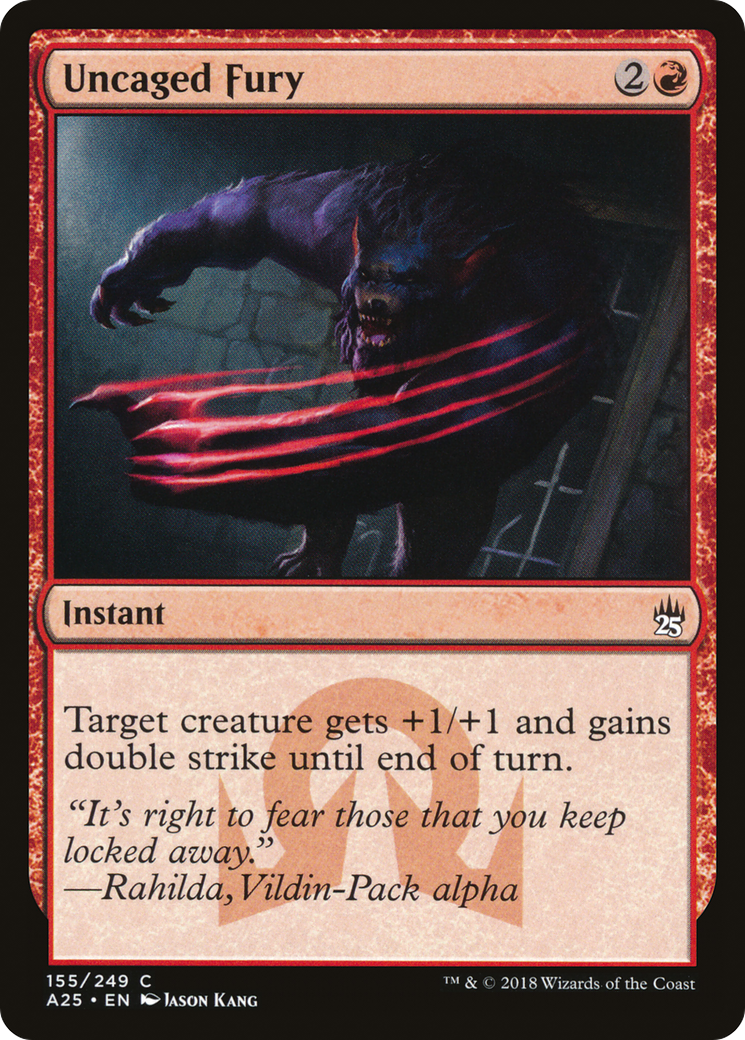 Uncaged Fury (A25-155)  - Masters 25