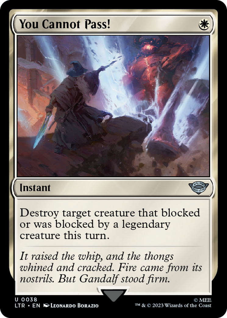 You Cannot Pass! (LTR-038)  Foil - The Lord of the Rings: Tales of Middle-earth