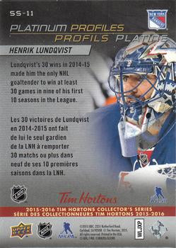 2015-16 Tim Hortons Platinum Profiles