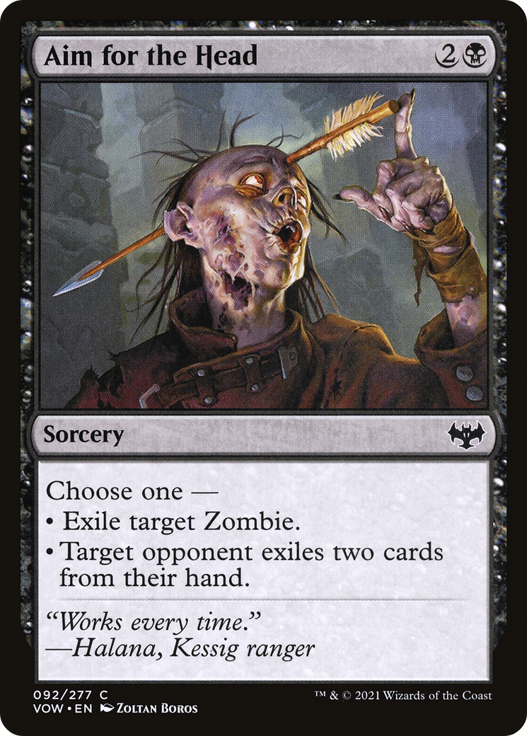 Aim for the Head (VOW-092)  Foil - Innistrad: Crimson Vow