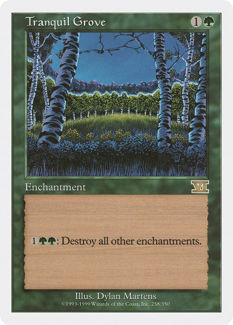 Tranquil Grove (6ED-258)  - Classic Sixth Edition