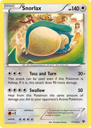 Snorlax 077/124  XY  Fates Collide - Rare