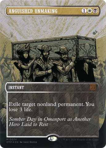 Anguished Unmaking (Textured Foil) (OTP-074)  Foil - Breaking News (Borderless)