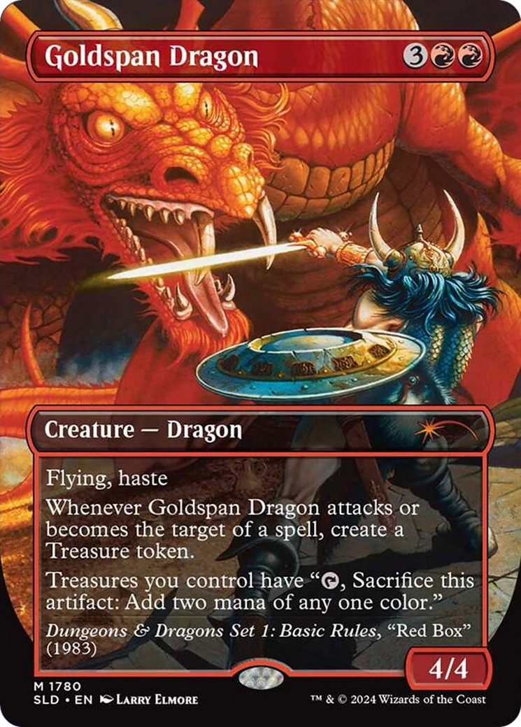 Goldspan Dragon (SLD-1780)  - Secret Lair Drop (Borderless)