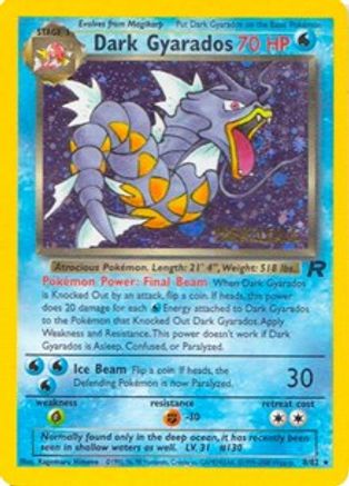 Dark Gyarados (Prerelease) 008/82  - Holofoil WoTC Promo - Promo