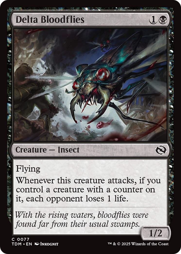 Delta Bloodflies (TDM-077) - Tarkir: Dragonstorm Foil