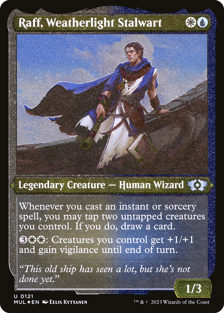 Raff, Weatherlight Stalwart (Foil Etched) (MUL-121) - Multiverse Legends Foil