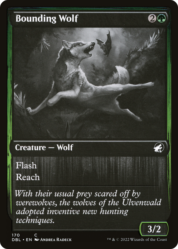 Bounding Wolf (DBL-170)  - Innistrad: Double Feature