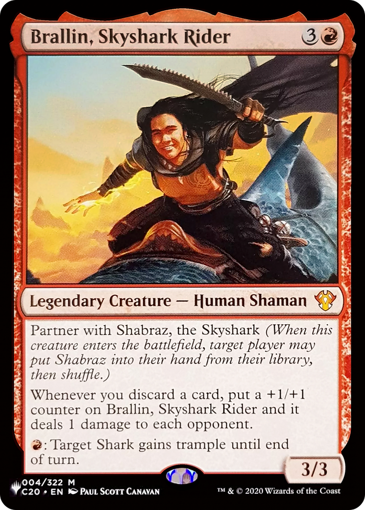 Brallin, Skyshark Rider (LIST-004/322)  - The List