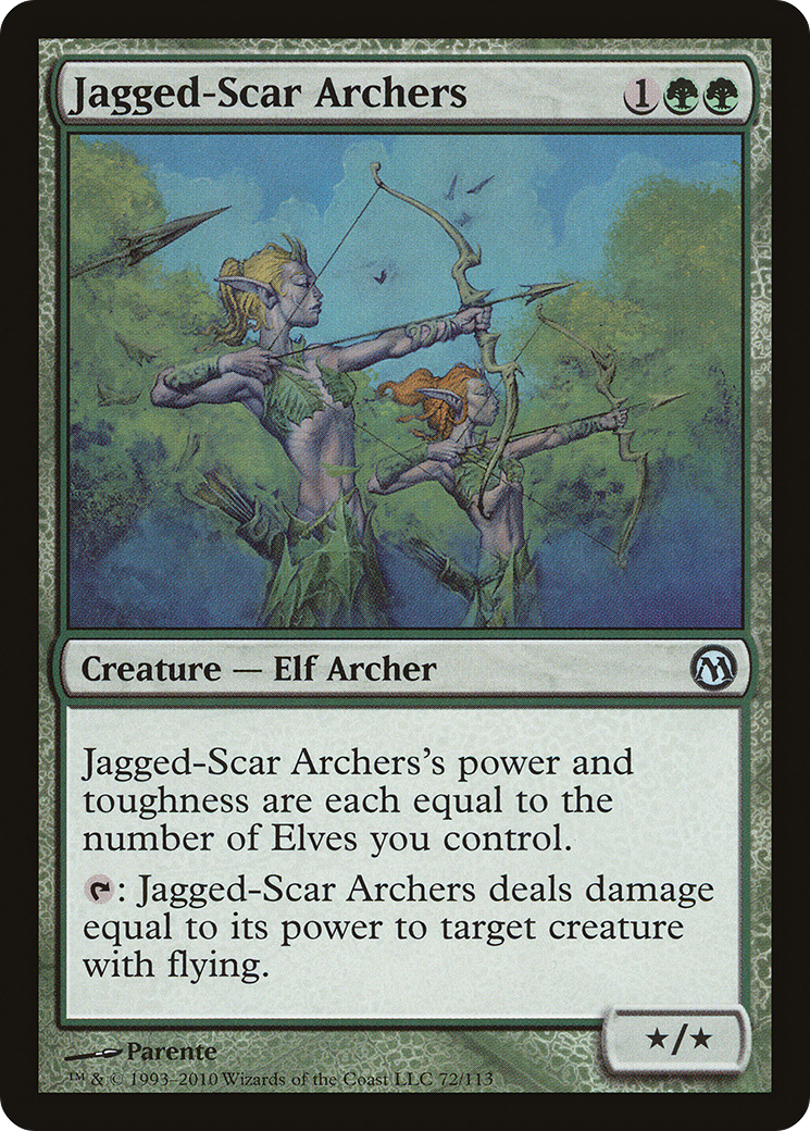 Jagged-Scar Archers (DPA-072)  - Duels of the Planeswalkers