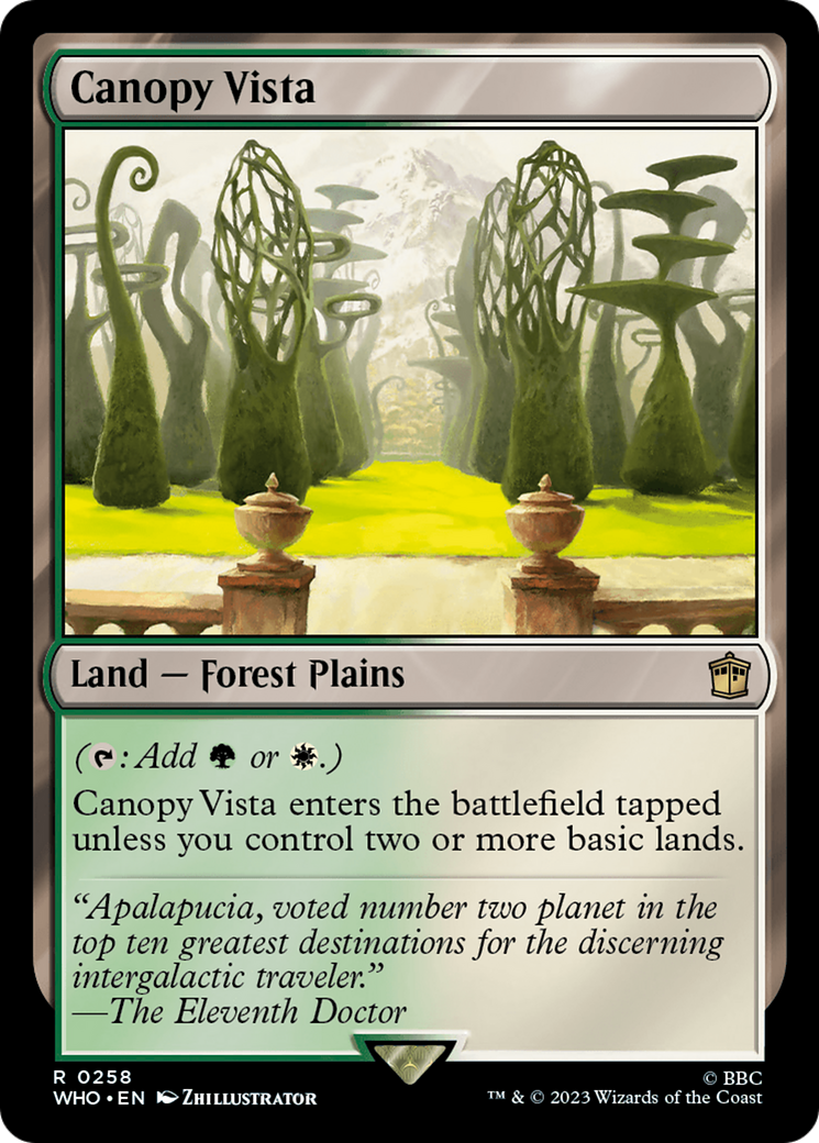 Canopy Vista (WHO-258)  - Doctor Who