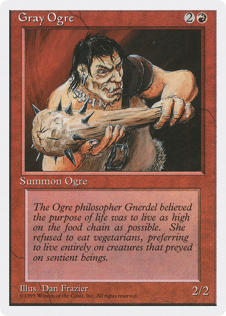 Gray Ogre (4ED-)  - Fourth Edition