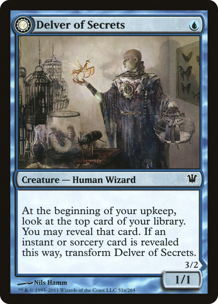 Delver of Secrets (ISD-051) - Innistrad: (Double Faced Transform) Foil