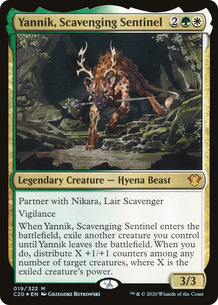Yannik, Scavenging Sentinel (C20-019)  Foil - Commander 2020