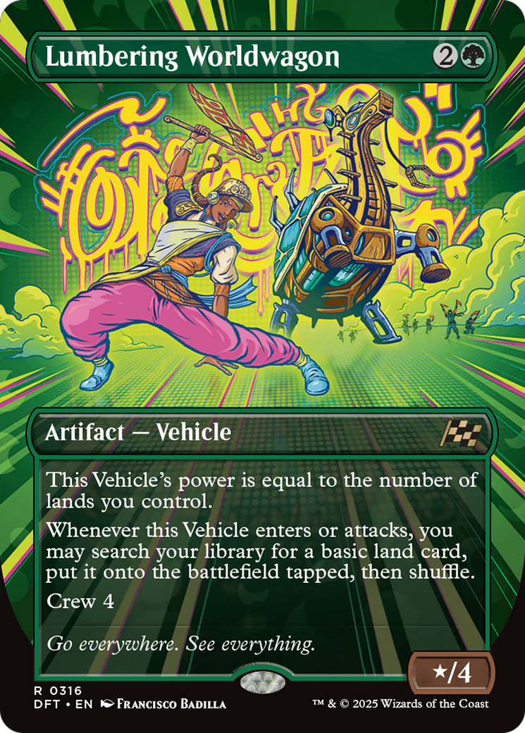 Lumbering Worldwagon (Borderless) (DFT-316)  - Aetherdrift
