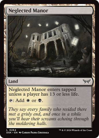 Neglected Manor (DSK-264)  - Duskmourn: House of Horror