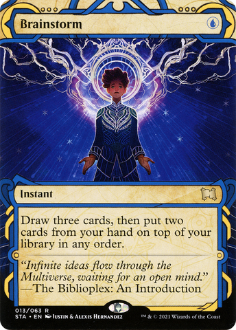Brainstorm (STA-013)  - Strixhaven Mystical Archive: (Showcase) (Borderless)