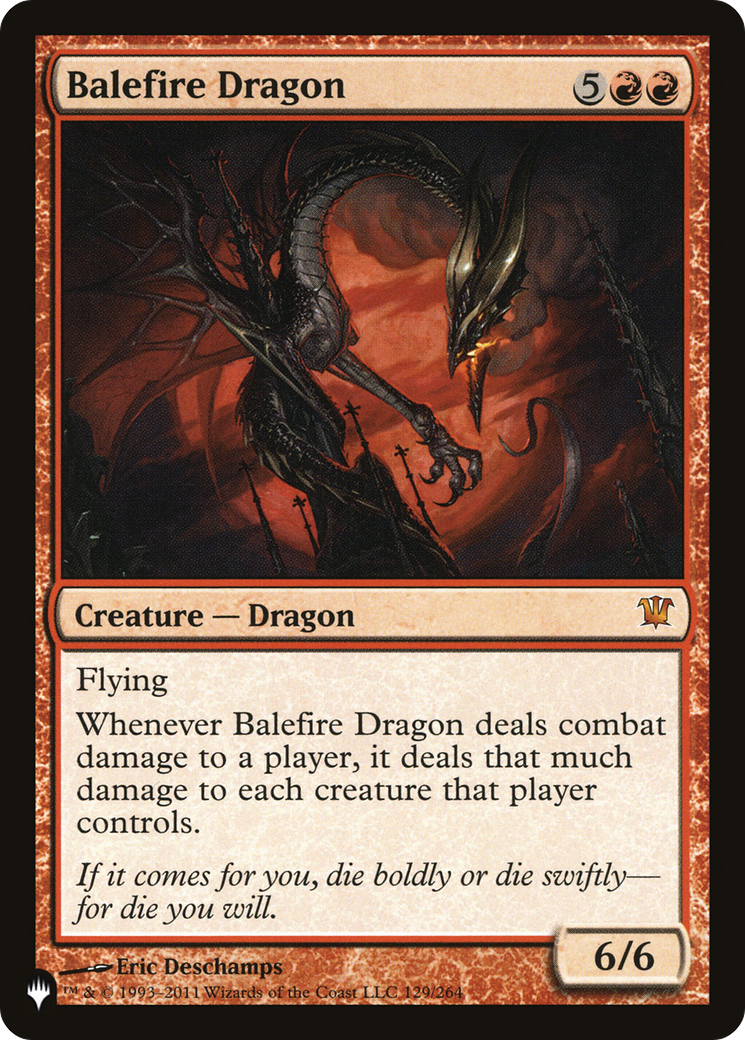 Balefire Dragon (LIST-129/264)  - The List