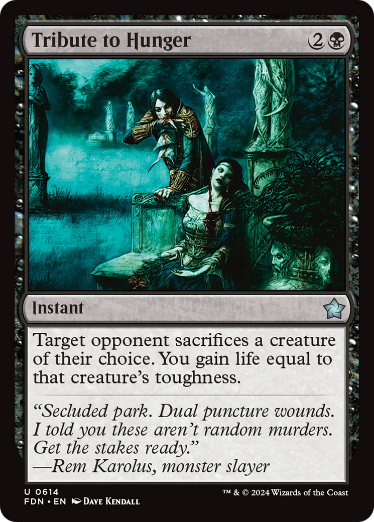 Tribute to Hunger (FDN-614)  - Foundations