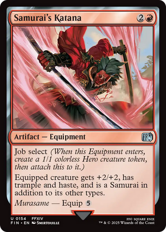 Samurai's Katana (FIN-154)  Foil - FINAL FANTASY