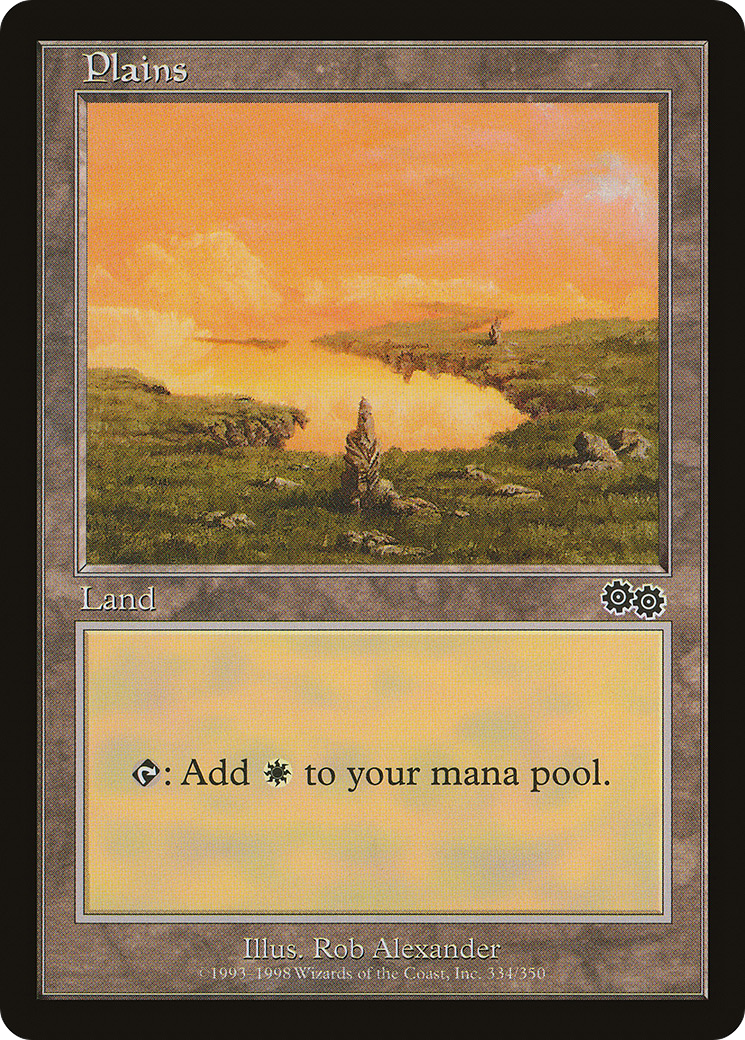 Plains (334) (USG-334)  - Urza's Saga