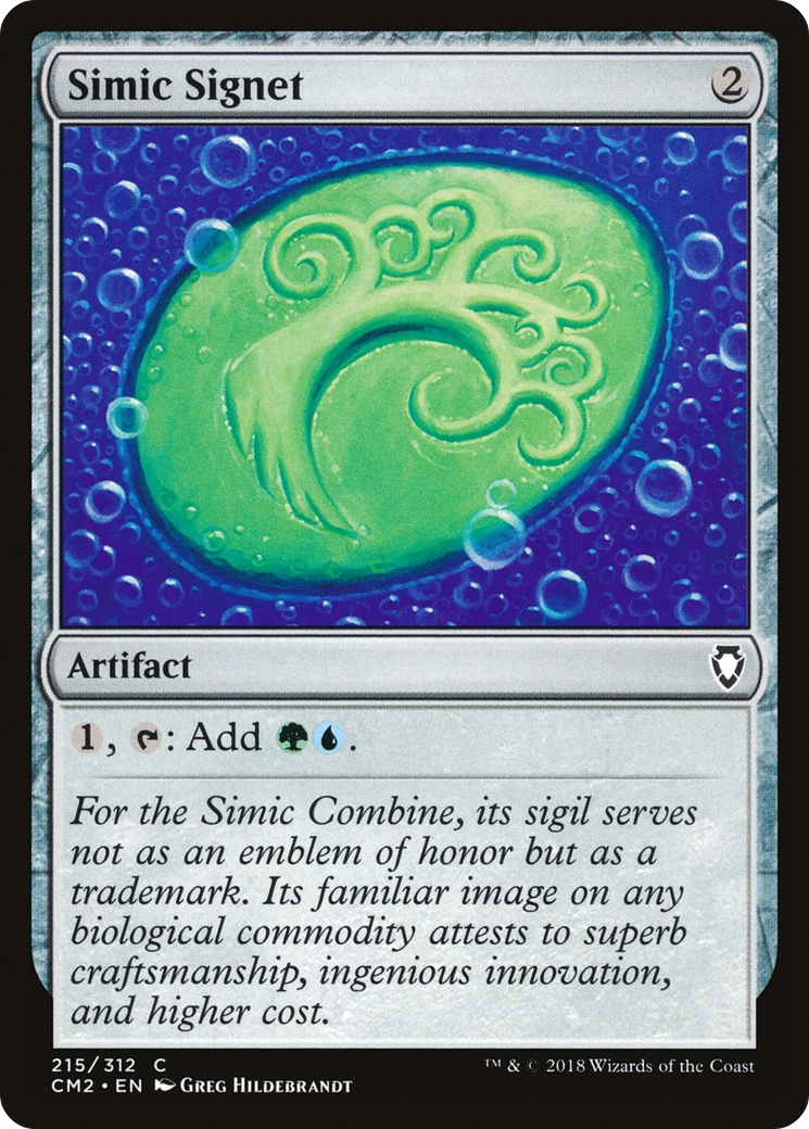 Simic Signet (215) (CM2-215)  - Commander Anthology Volume II