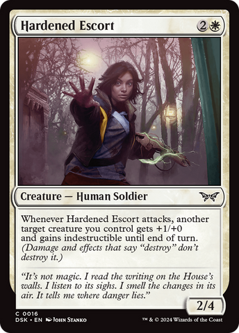 Hardened Escort (DSK-016)  - Duskmourn: House of Horror