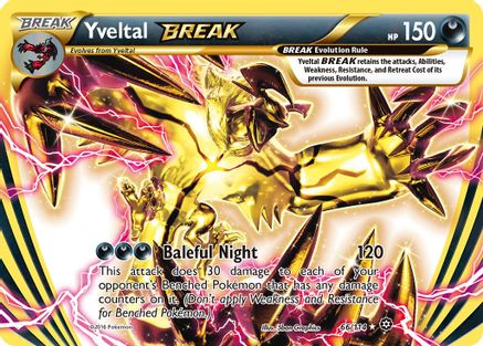 Yveltal BREAK 066/114  - Holofoil XY  Steam Siege - Rare BREAK