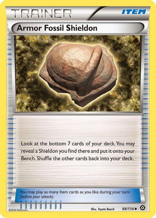 Armor Fossil Shieldon (98/114) [XY: Steam Siege]